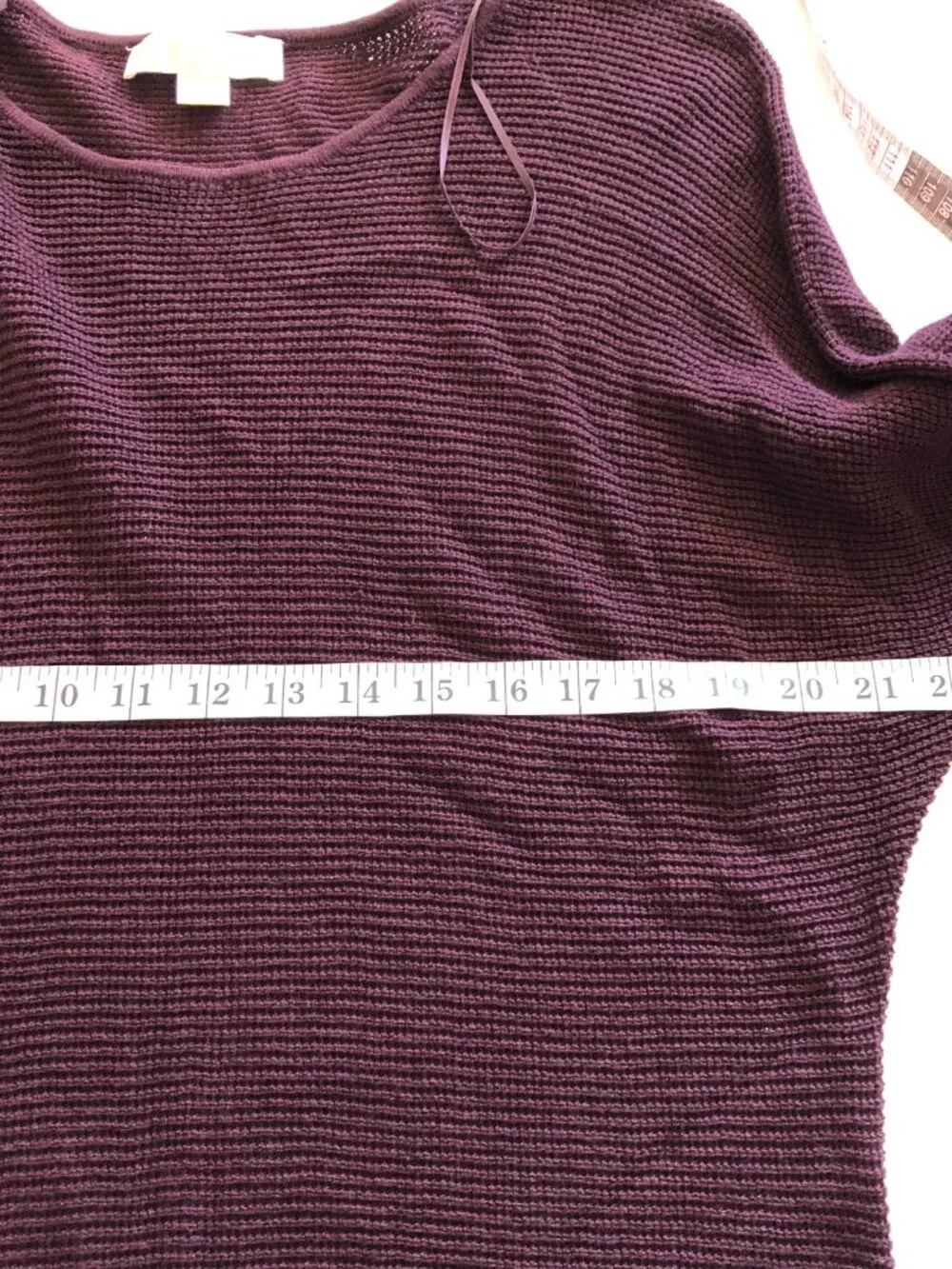 Michael Kors MK Women Burgundy Sweater Dress Size M Knit Tunic Casual Office